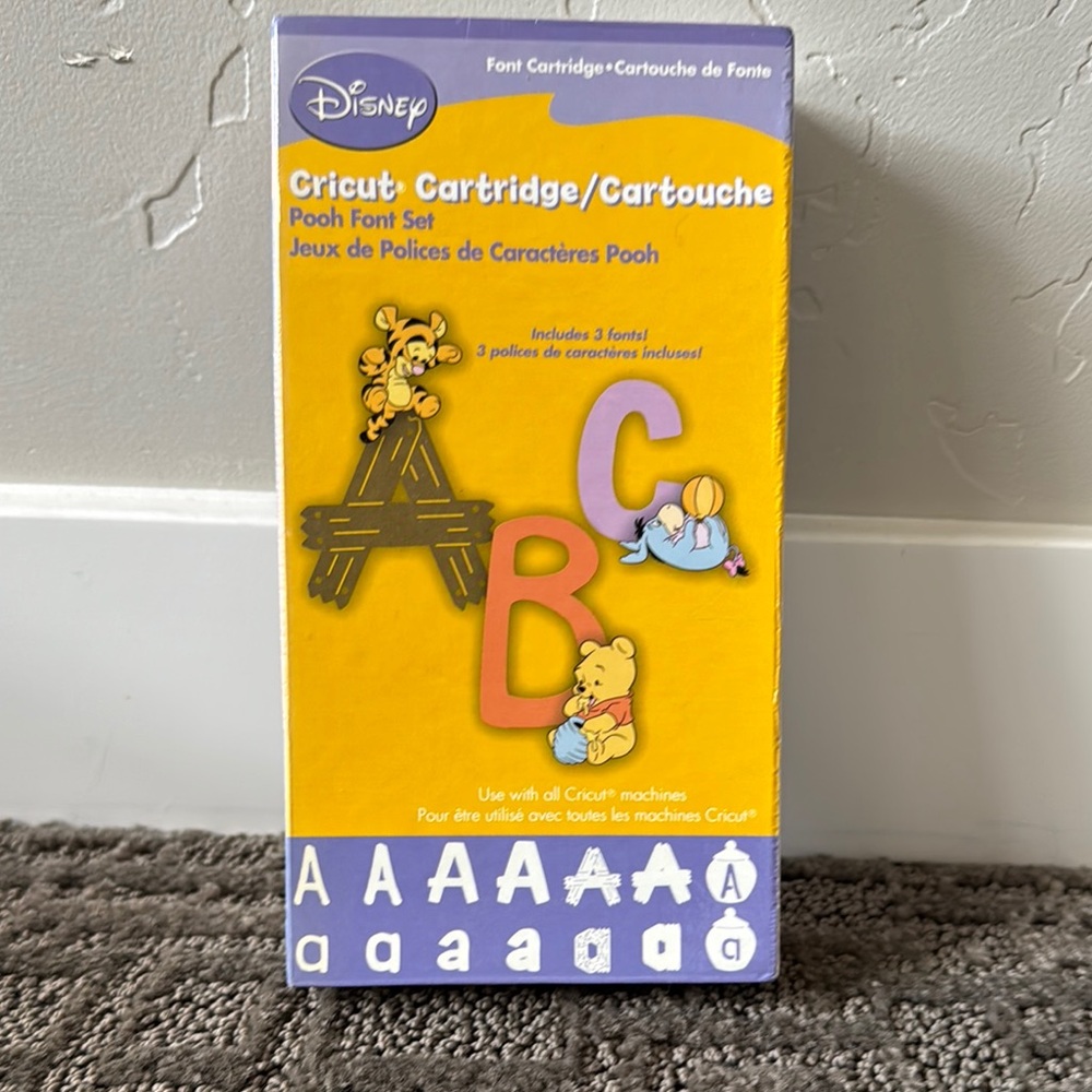 Disney Pooh Font Set for Cricut - Multicolor